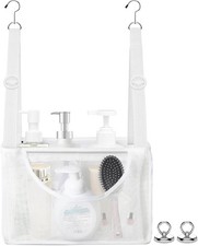 PVC Mesh Hanging Shower Caddy Organizer W/ 2pc Magnetic Hooks Portable