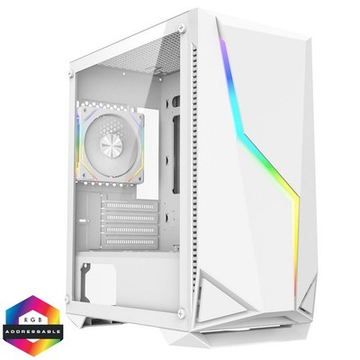 Gaming PC Tower i5 GT710 2GB Win11 128SSD+ 1TBHDD Gaming PC Set Galaxy Weiß UK