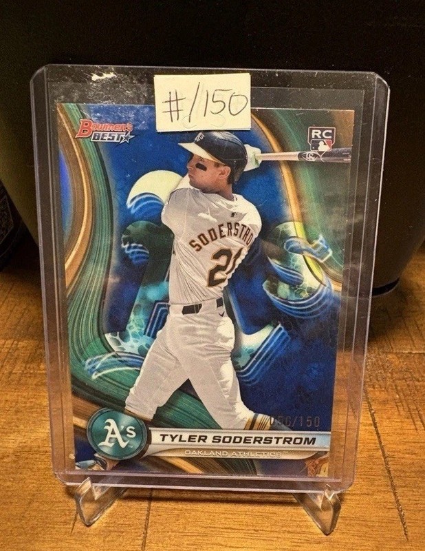 2024 Bowman's Best - Tyler Soderstrom #47 Blue Refractor # /150 (RC) MLB Rookie