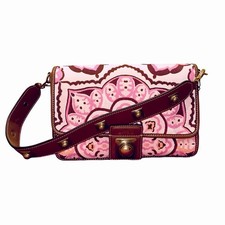 Etro Crown Me Pink Handbag Shoulder Bag Cross...