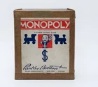Vtg 1930s Parker Brothers Monopoly Game W/Wooden Pieces & Instructions NO BOARD