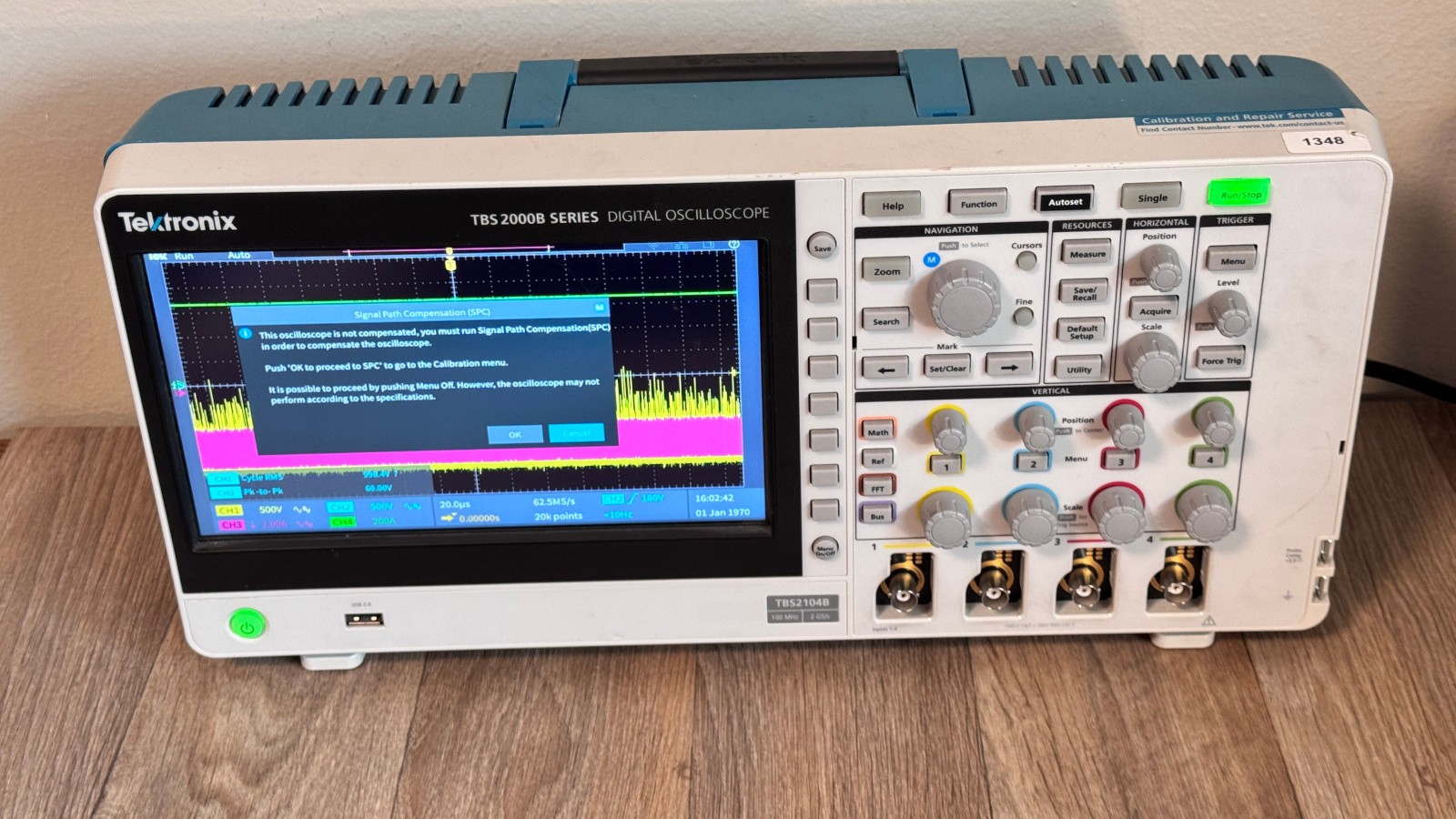 Tektronix TBS 2104B Digital Oscilloscope 4CH 200MHz 2GSa/s MSO Portable PARTS