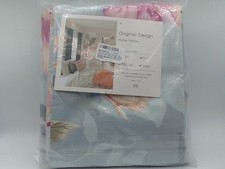 VClife Full/Queen Size Blue Bedding Set, Vintage Floral Duvet Cover Set