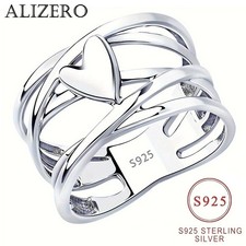 Sterling Silver Ring - Chic Heart Design - Perfect for Everyday Accessories