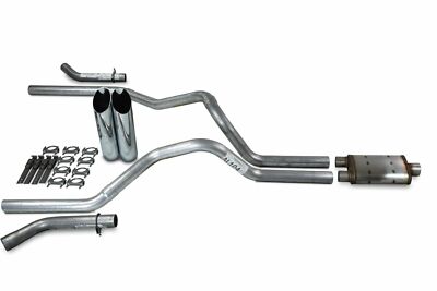 Ford F150 21-25 2.5'' Dual Exhaust Kits Magnaflow XL Slash Tips Corner Exit