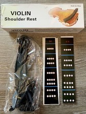 Violin Shoulder Rest for Size 3/4-4/4 Violin Adjustable Black New