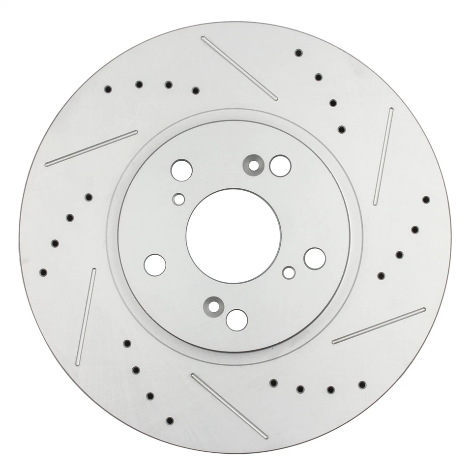 Front And Rear Drilled & Slotted Discs Brake Rotors For Acura Tl 2004 2005-2008 - Изображение 3 из 4