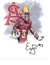 Eno Benjamin signed autographed 8x10 football photo Arizona State Sun Devils K