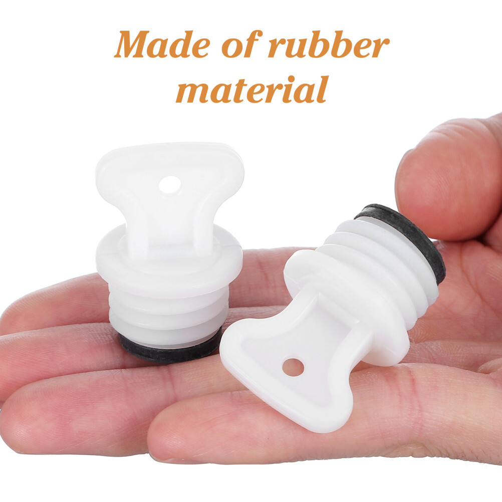 2 Pcs Rubber Hot Water Cap Bottle Replacement - Stopper Travel