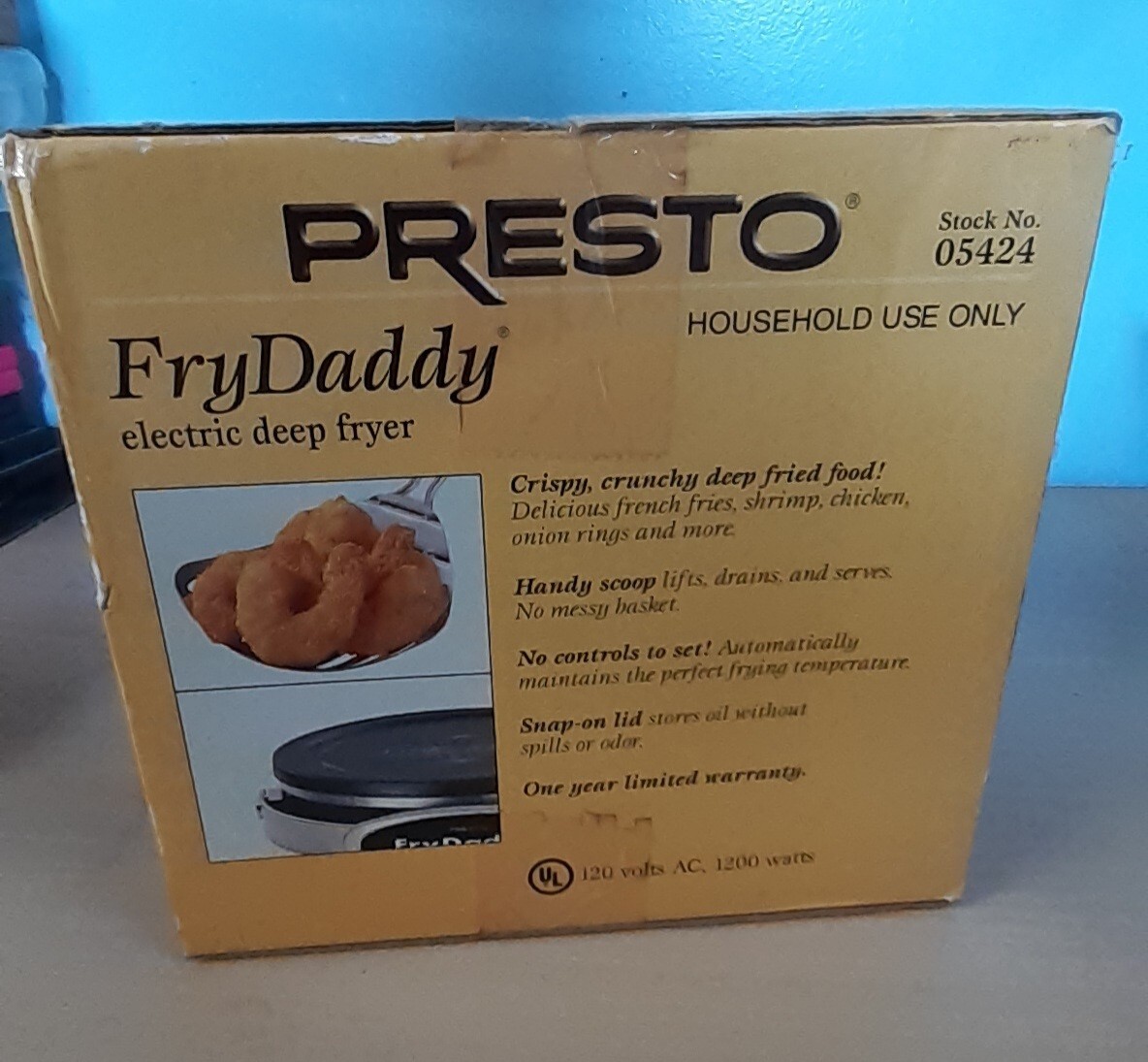 N.O.S. Presto Fry Daddy Electric Deep Fryer Model 05424 NEVER OPENED