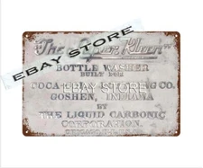 Super Kleen Bottle Washer retro tin sign bathroom rustic art plaque