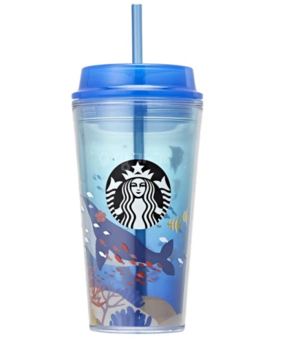Starbucks Korea 2020 Summer Under the Sea Floating Cold Cup Tumbler 473ml 16Oz
