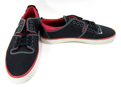 Creative Recreation Shoes Cesario Lo Ripstop Lo Black/Red Sneakers Size 11.5