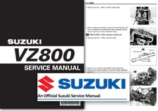 Suzuki VZ800 Marauder Workshop Service Shop Manual Factory ALL Models 1997-2004