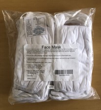 Reusable White Face Masks Breathable Area 100 Cotton Pack of 50 New in Package