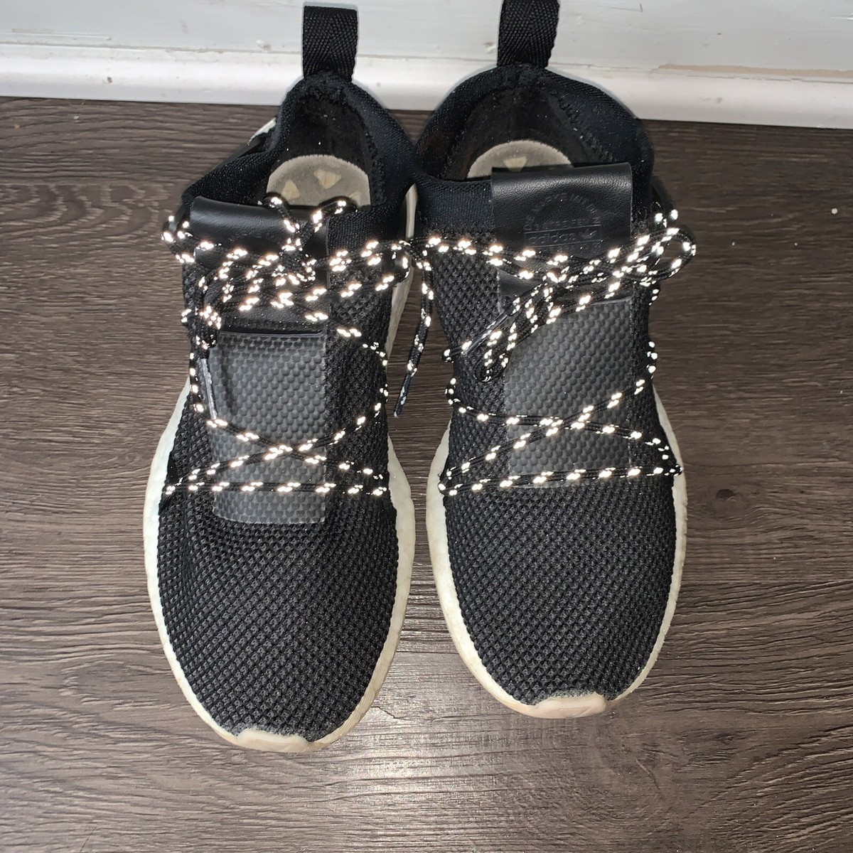 adidas arkyn Knit Size Men's Sz 6 Cg6228 Black reflective laces