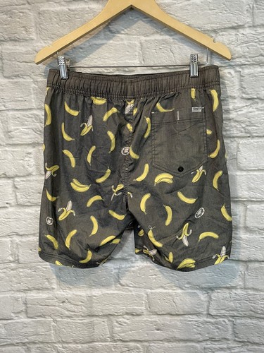 Baúles de baño Trinity Collective para hombre gris estampado plátano longitud corta talla M - Imagen 4 de 5