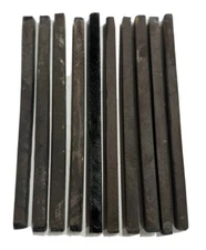 10 Pcs, Indian Ebony Stick Blanks 13x 1/2x 1/2 Luthierwood- Free US Shipping