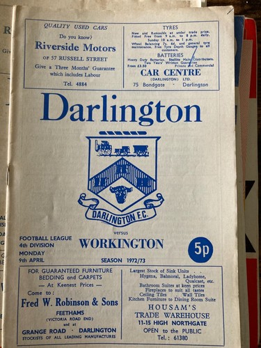 Workington HOME AWAY programmes League & Cup 1960s 1970s 1980s 1990s FREE POST - Picture 88 of 229