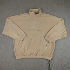 Vintage Florida State Seminoles Jacket Mens Medium Brown 1/4 Zip Gear For Sports