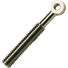 Image of Modelcraft 10258/AS-M3 Nickel Plated Brass Eye Bolt M3 1.65mm Pk4