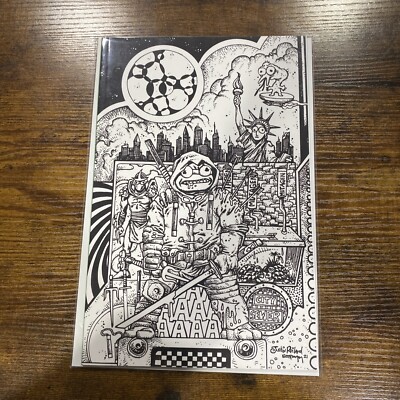 TMNT THE LAST RONIN #5 * NM+ * JUSTIN ROILAND B&W SKETCH VIRGIN VARIANT    