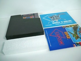 K21i00552 GHOSTS N GOBLINS W/ BOX & MANUAL CIB COMPLETE NES NINTENDO ORIGINAL 