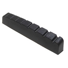 8 String guitar top nut 54 mm x 6 mm x 9 mm in black graphite compound