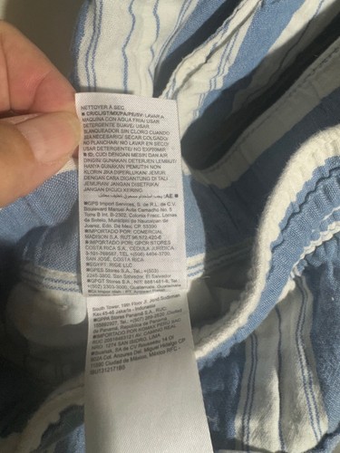 Old Navy Womens Shorts Blue Striped Hi Dimension 100% Cotton Size XXL - Picture 5 of 13