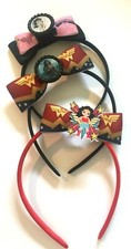 Handmade Hair Bows - DC Comics Women - Wonder Woman - Headbands