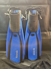 Mares Plana Avanti 7876B Scuba Diving Fins Blue Adjustable Strap Size XL