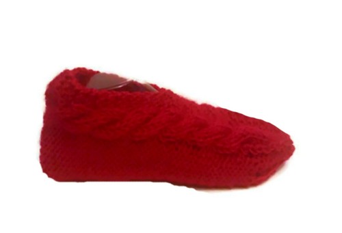 Grace Knit Slippers Easy Knitting Pattern Travel Slipper Printed PDF Pattern - Picture 4 of 7