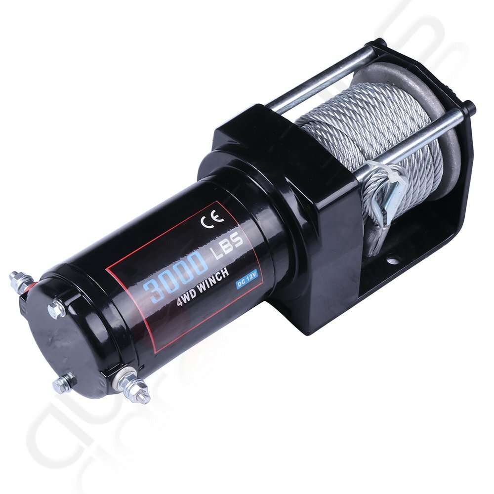 3000LBS ATV UTV Winch 40' Steel Cable Electric Winch 12V for