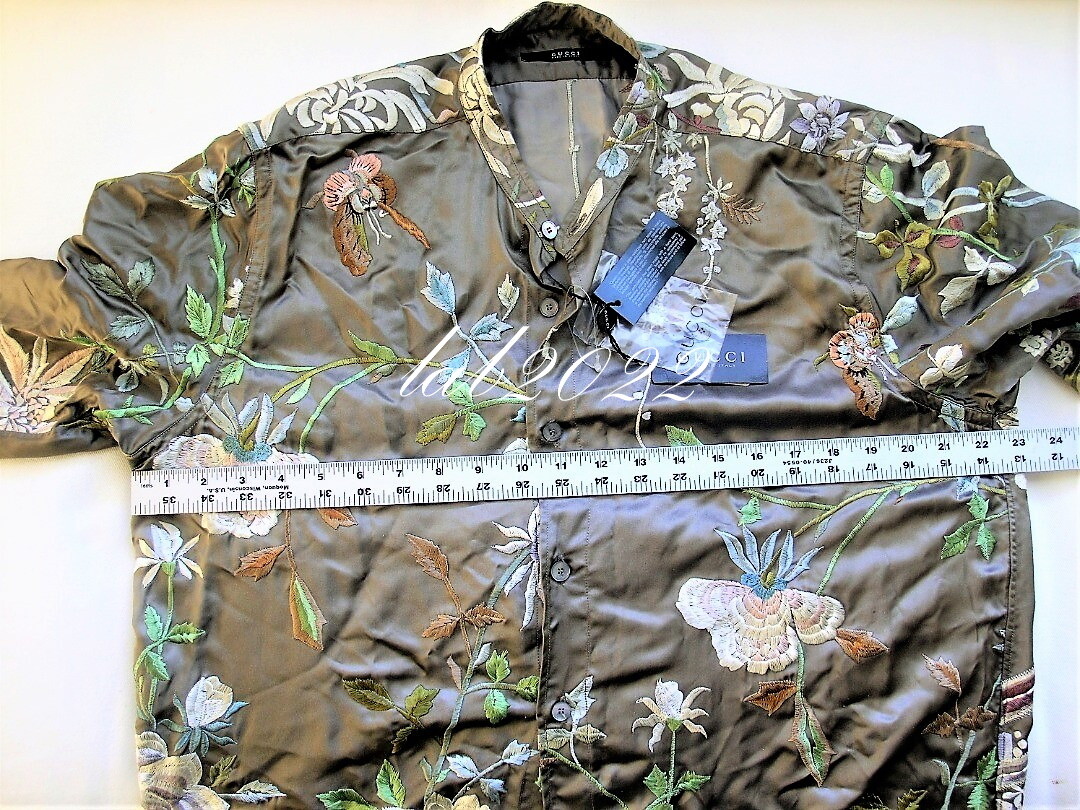 GUCCI Tom Ford 2003 Most Incredible Fully Embroidered Shirt