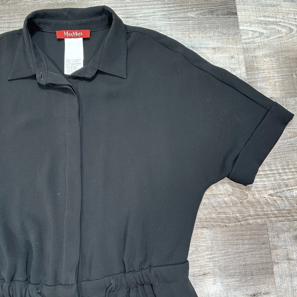 Женский комбинезон MaxMara Vieste черный цельный размер 6 - Изображение 4 из 4