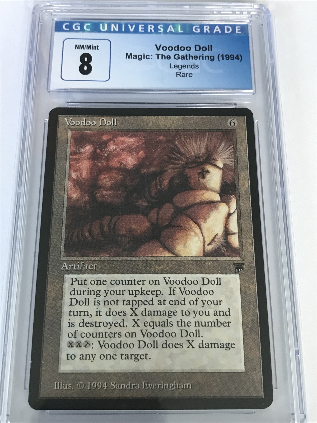 1994 MTG Legends - VOODOO DOLL - Rare - Graded CGC 8 NM/Mint