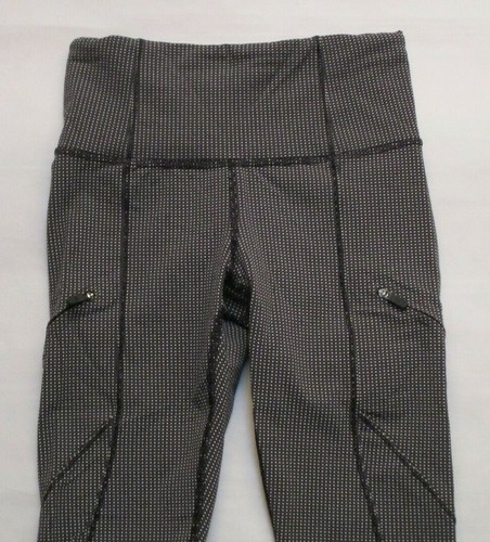 NWOT LULULEMON CADENCE CRUSHER TIGHT 29" TINY GEO BLACK WHITE RUNNING YOGA sz 2 - Picture 4 of 8