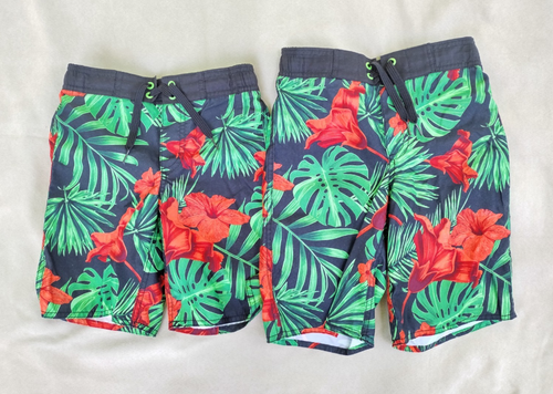 Old Navy Kids Swim Set 2 PCS Trunks Board Shorts Boys Size Youth S M - Picture 2 of 5