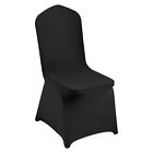 50Pcs Black Stretch Spandex Folding Chair Covers for Wedding Party Dining