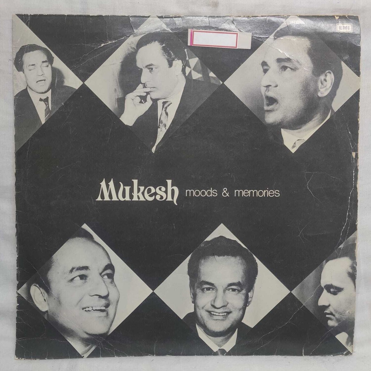 Mukesh Moods Memories LP Vinyl Record Hindi Film Songs Bollywood Indian  VG+