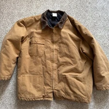 Condor Brown Cotton Duck Chore Jacket - Coat Quilted Lining Size XXL