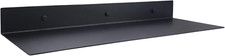 Matte Black Metal Floating Shelf 24 Inch X 8 Inch Stainless Steel Heavy Duty F