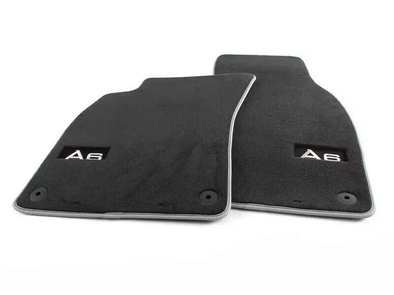 New Genuine Audi A6 2005 2011 front textile carpet floor mat set