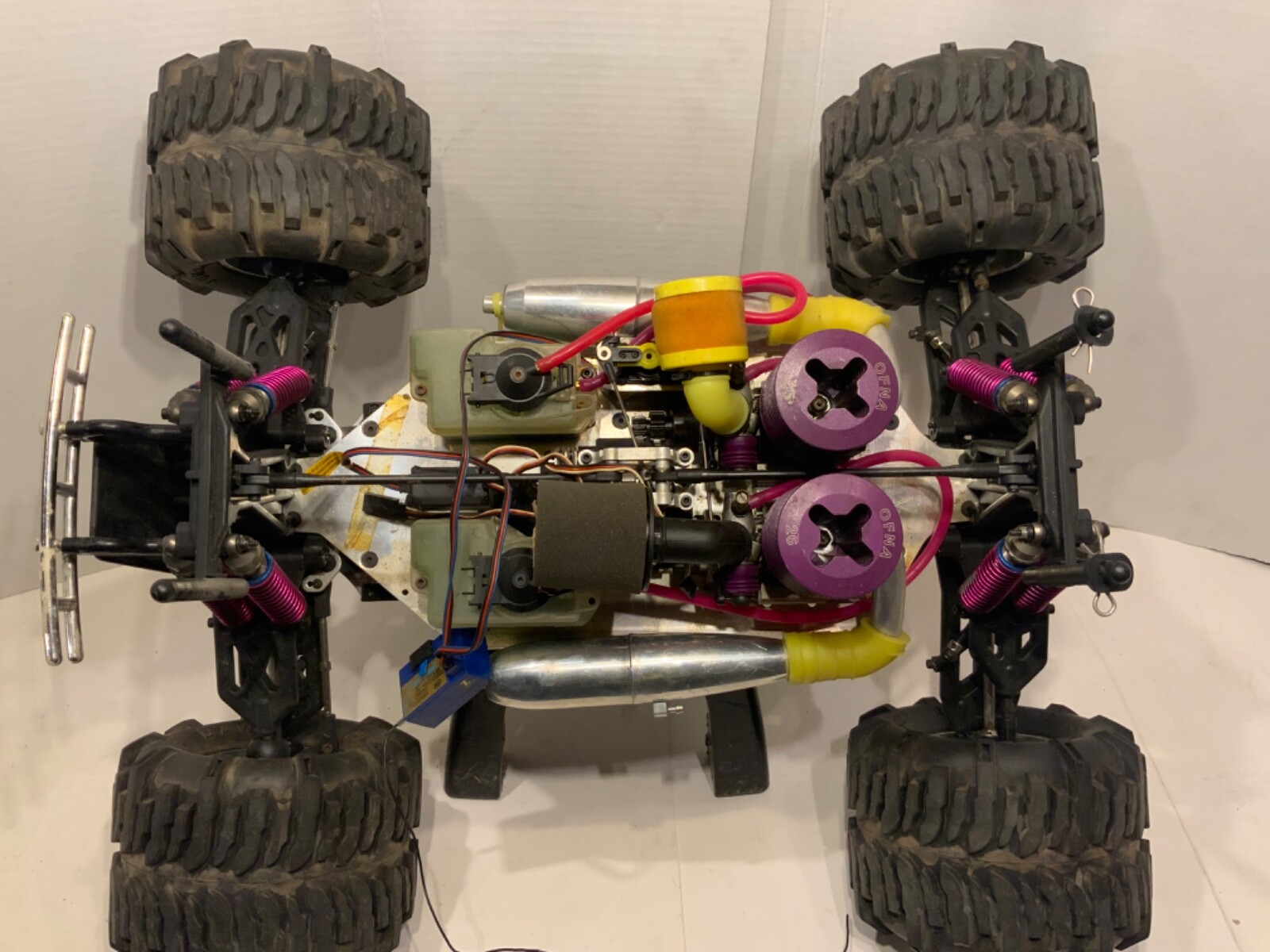 Vintage OFNA TITAN TWIN ENGINE RC MONSTER TRUCK nitro RARE eBay