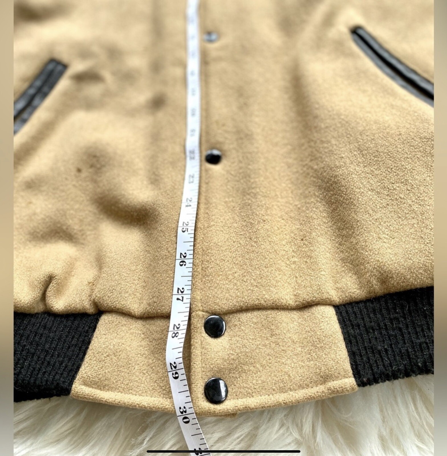 RARE Vintage Leather Fender Guitar Varsity Jacket S… Gem