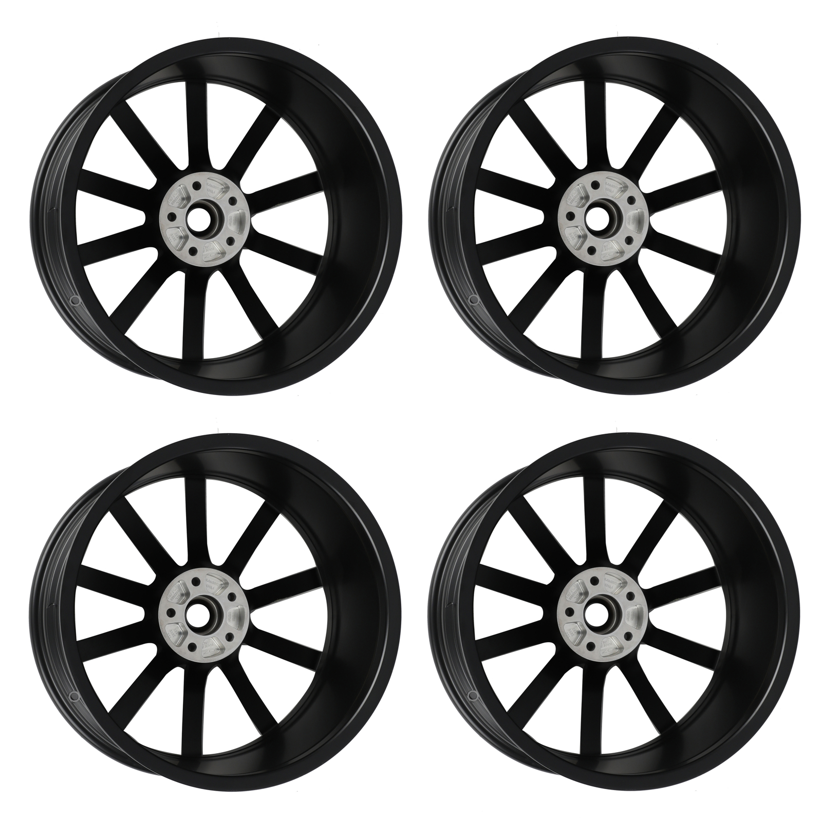GENUINE FERRARI F12 Set of Diamond-Polished 2 Tone Rims Front And Rear 70004424