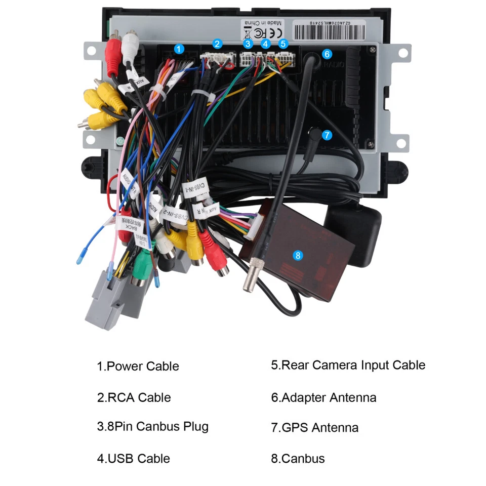 For 2009-2014 Ford E150 E250 E350 7" Carplay Android 13 Car Stereo Radio GPS NAV - Image 3 of 4