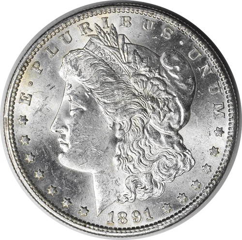 1891-S Morgan Silver Dollar BU Uncertified #935