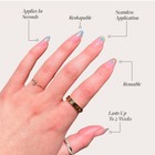 GLAMNETICS Press On Nails ROSE Short Almond BRAND NEW NIB Wine OPAQUE Shimmer — photo 6
