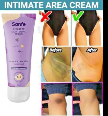 Sanfe Intimate Lightening Serum - 50g For Dark Underarms, Inner Thighs, Knees